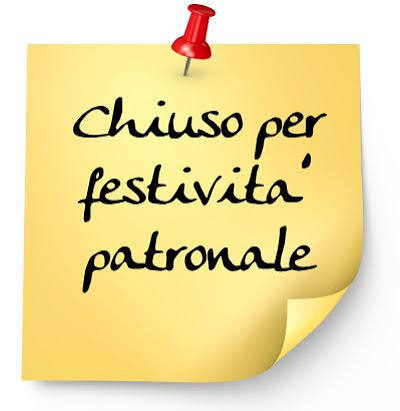 Lunedì 05.10.2026 gli uffici comunali rimarranno chiusi per la festività patronale della Madonna del Rosario